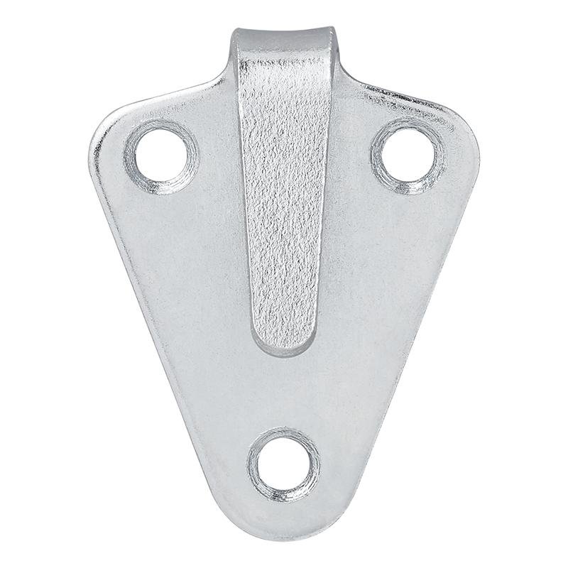 10 x Dreilochhaken, Dreiloch Planen haken, 40 × 45 mm, Stahl, verzinkt NEU OVP – Bild 4