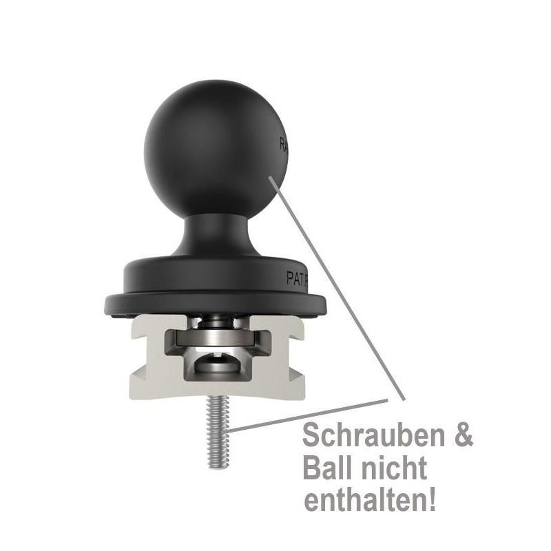 RAM MOUNTS ALUMINIUM TOUGH-TRACK SCHIENE INKL. ENDKAPPEN – INNENLÄNGE 431,8 MM (17 ZOLL), ELOXIERT – Bild 3