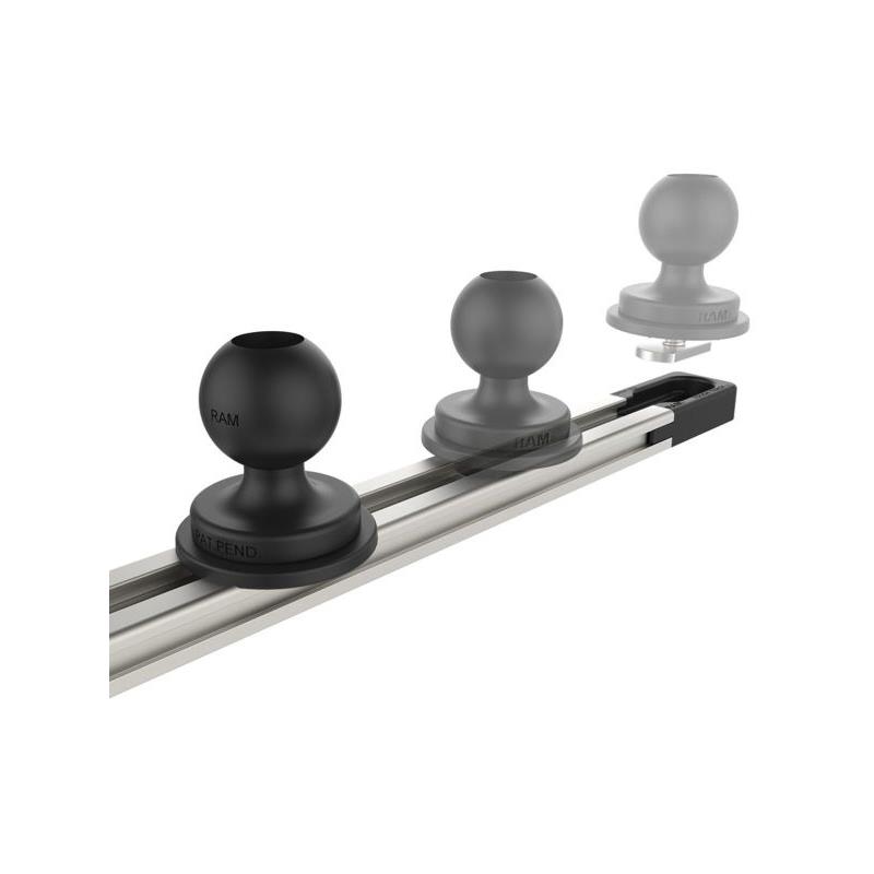 RAM MOUNTS ALUMINIUM TOUGH-TRACK SCHIENE INKL. ENDKAPPEN – INNENLÄNGE 431,8 MM (17 ZOLL), ELOXIERT – Bild 2